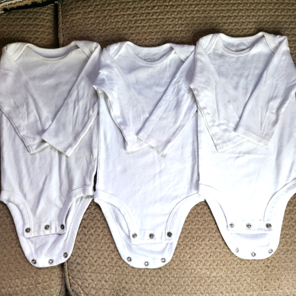 Carter's 3Pk Long Sleeve Onesie
